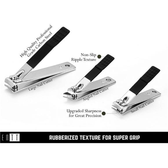 Manicure Pedicure Set 18 in 1 Grooming Kit for Men Premium - Picture 2 of 6